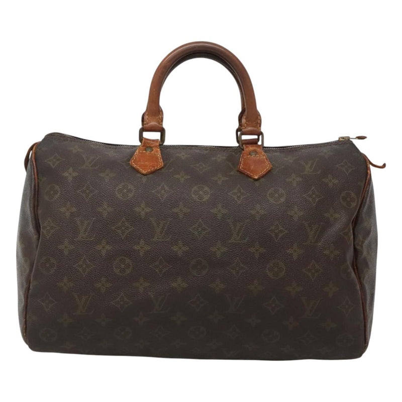 LOUIS VUITTON Monogram Speedy 35 Hand Bag M41524 LV Auth 119877