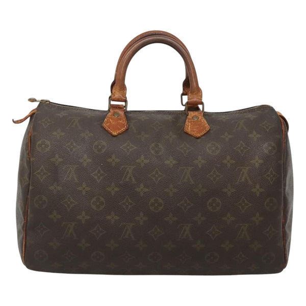 LOUIS VUITTON Monogram Speedy 35 Hand Bag M41524 LV Auth 119877