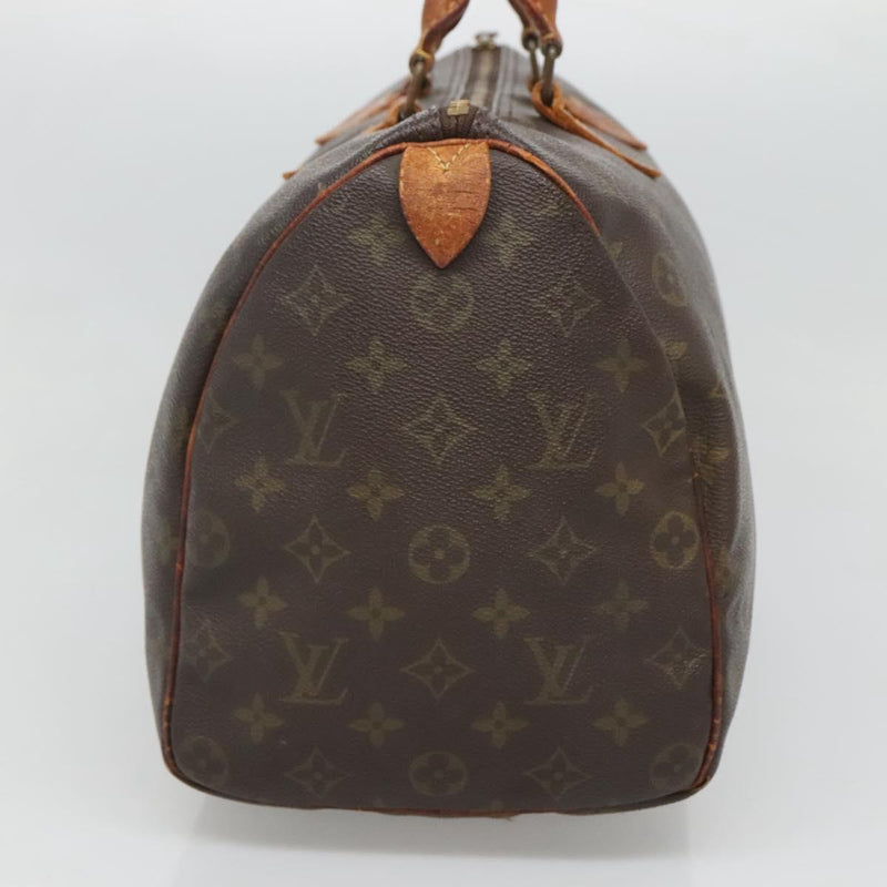 LOUIS VUITTON Monogram Speedy 35 Hand Bag M41524 LV Auth 119877
