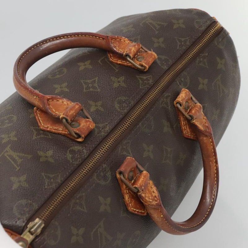 LOUIS VUITTON Monogram Speedy 35 Hand Bag M41524 LV Auth 119877