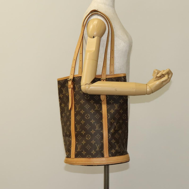 LOUIS VUITTON Monogram Bucket GM Shoulder Bag M42236 LV Auth 119882