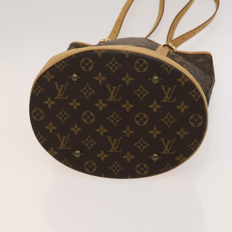 LOUIS VUITTON Monogram Bucket GM Shoulder Bag M42236 LV Auth 119882