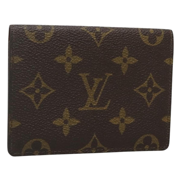 LOUIS VUITTON Monogram Porte 2 Cult Vertical Pass Case M60533 LV Auth 119936