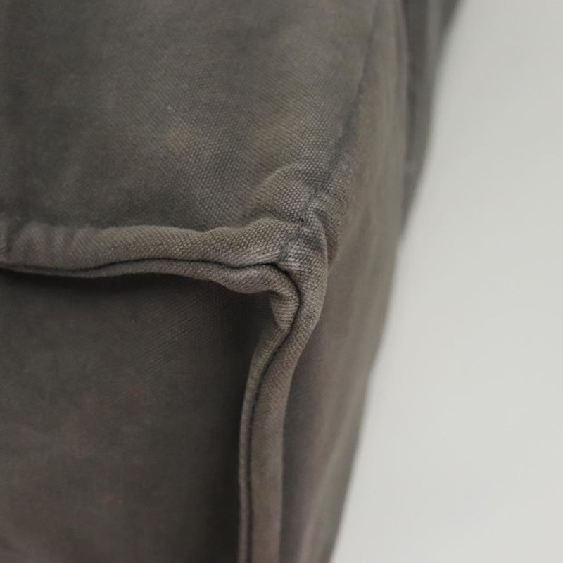 HERMES Fourre Tout GM Hand Bag Canvas Gray Auth 119943