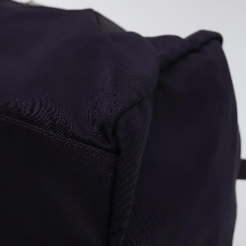 PRADA Hand Bag Nylon Purple Silver Auth 119971