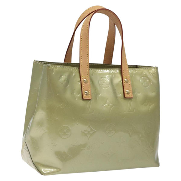 LOUIS VUITTON Monogram Vernis Reade PM Hand Bag Gris M91145 LV Auth 120063