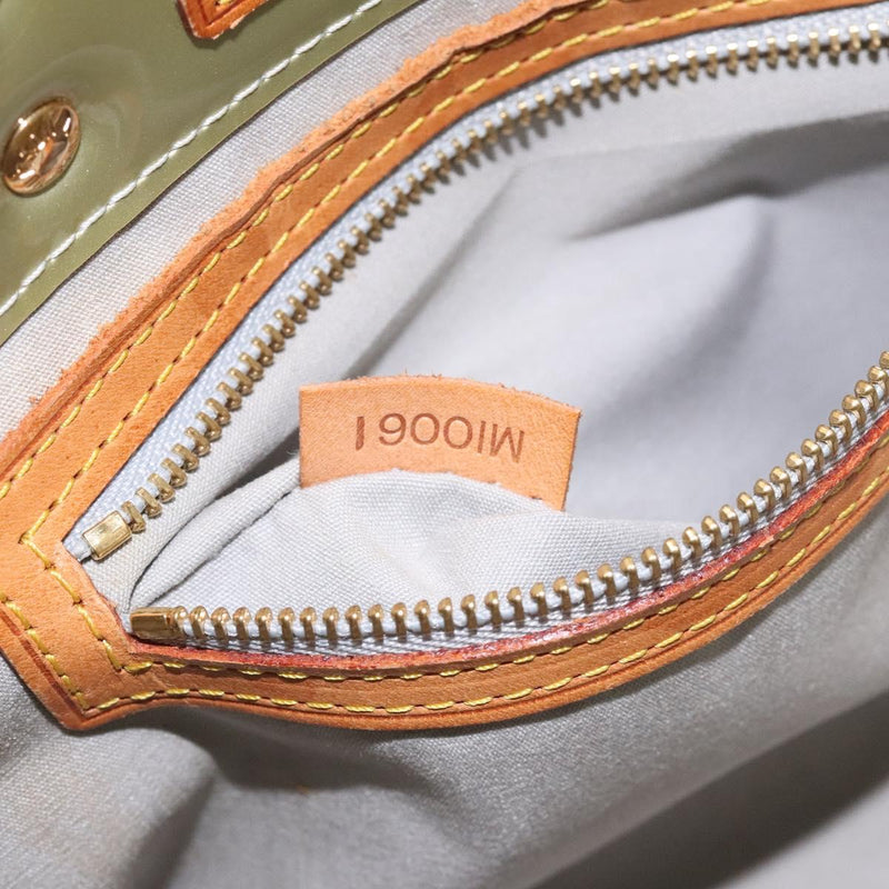 LOUIS VUITTON Monogram Vernis Reade PM Hand Bag Gris M91145 LV Auth 120063