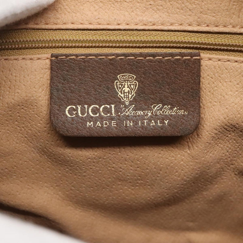 GUCCI GG Supreme Web Sherry Line Boston Bag PVC Red Green beige Auth 120065