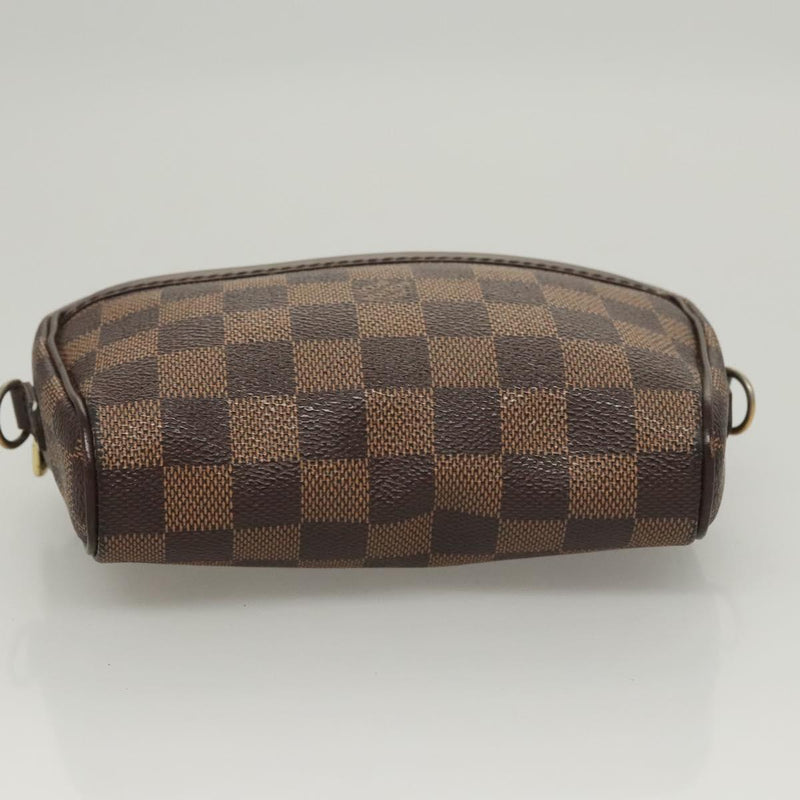 LOUIS VUITTON Damier Ebene Pochette Ipanema Shoulder Bag N51296 LV Auth 120073