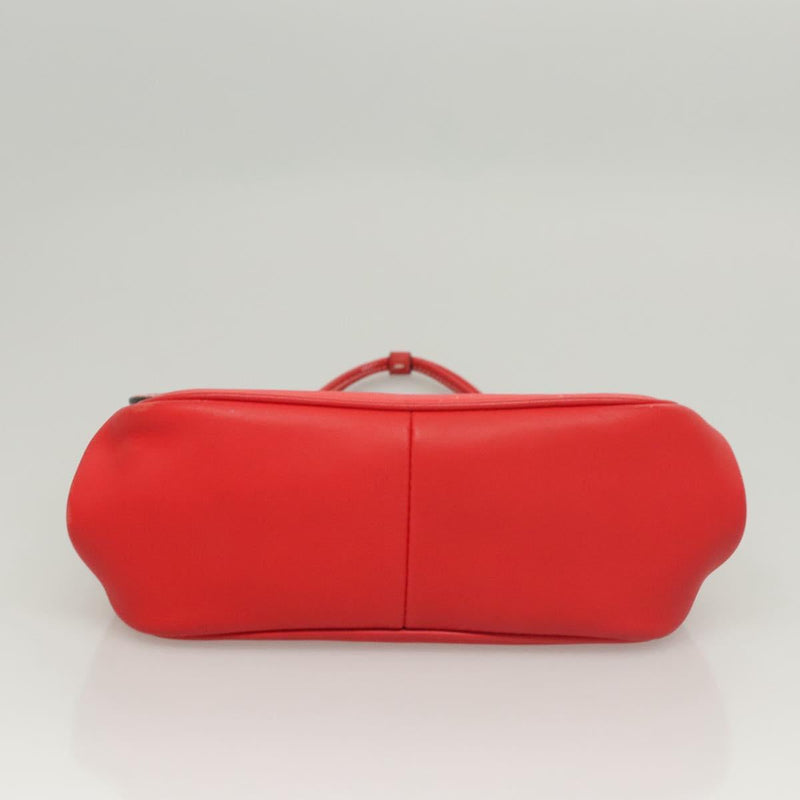 Coach Disney Collaboration Hand Bag Leather Red Auth 120076