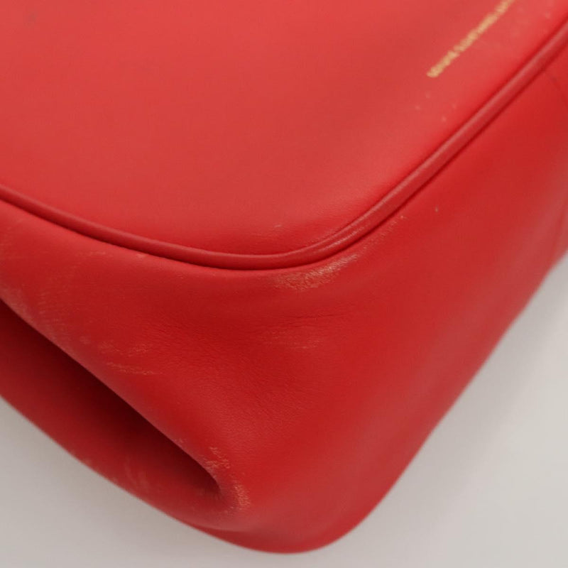 Coach Disney Collaboration Hand Bag Leather Red Auth 120076