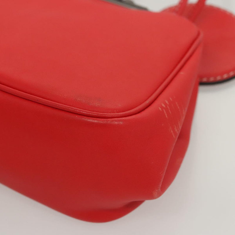 Coach Disney Collaboration Hand Bag Leather Red Auth 120076