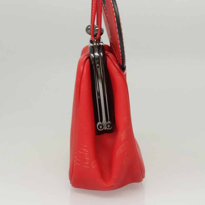 Coach Disney Collaboration Hand Bag Leather Red Auth 120076