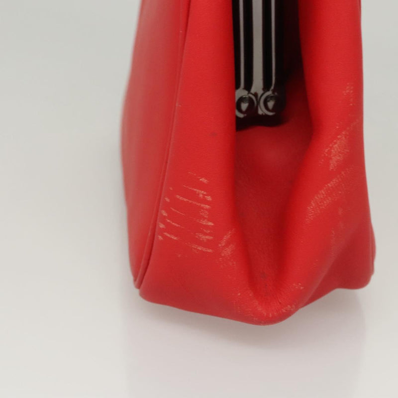 Coach Disney Collaboration Hand Bag Leather Red Auth 120076