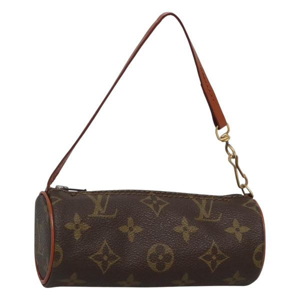 LOUIS VUITTON Monogram Papillon Pouch LV Auth 120088