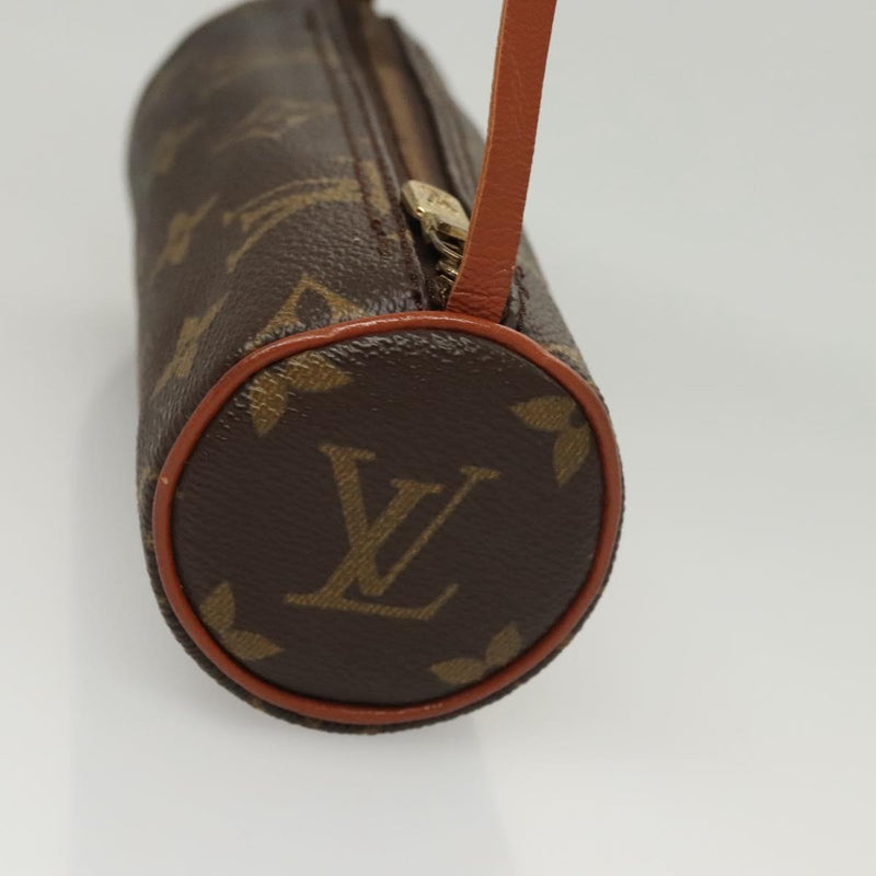 LOUIS VUITTON Monogram Papillon Pouch LV Auth 120104