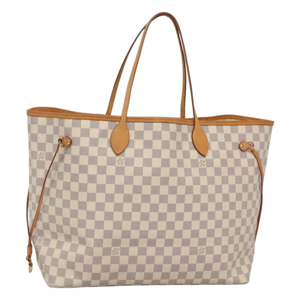 LOUIS VUITTON Damier Azur Neverfull GM Tote Bag N41360 LV Auth 120145