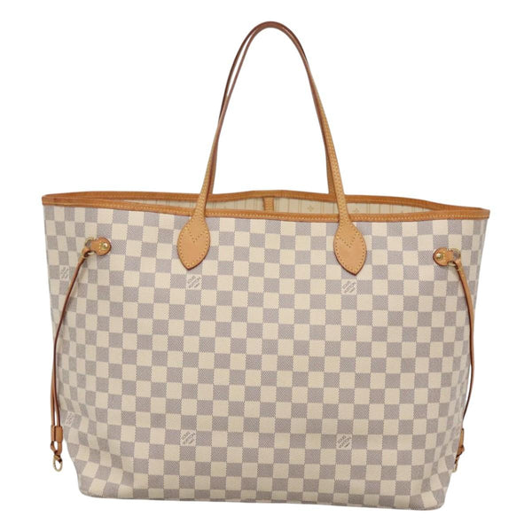 LOUIS VUITTON Damier Azur Neverfull GM Tote Bag N41360 LV Auth 120145