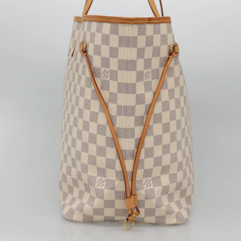 LOUIS VUITTON Damier Azur Neverfull GM Tote Bag N41360 LV Auth 120145