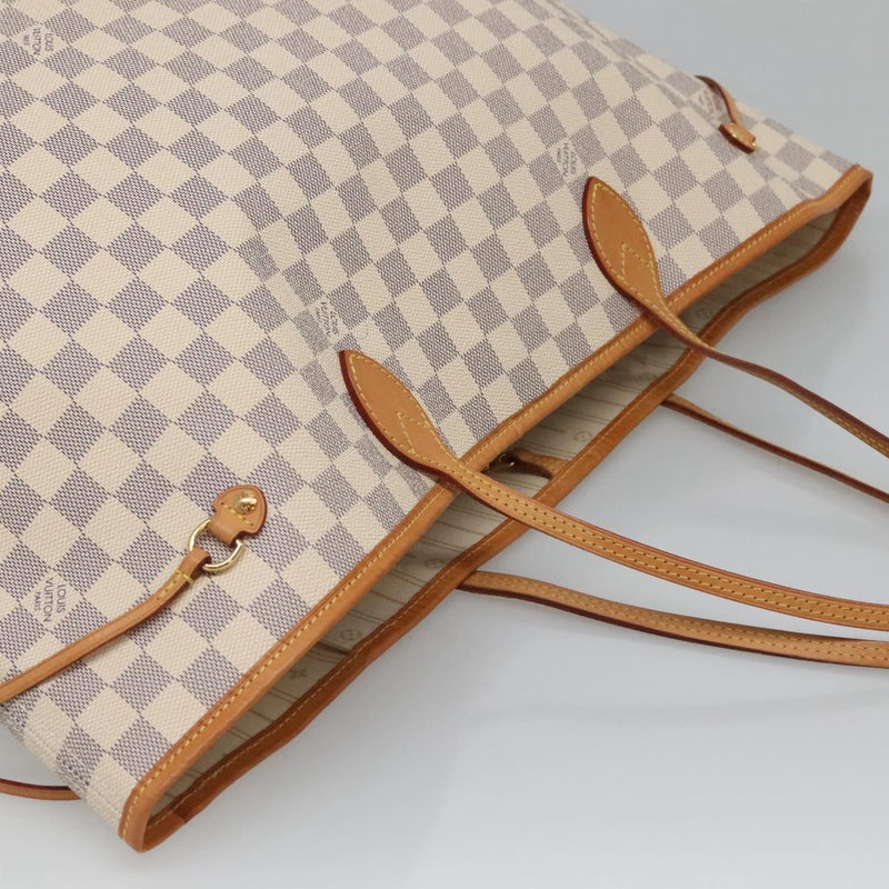 LOUIS VUITTON Damier Azur Neverfull GM Tote Bag N41360 LV Auth 120145