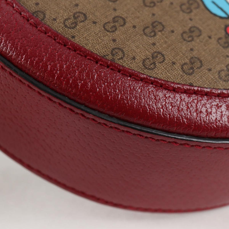 GUCCI GG Supreme Doraemon Collaboration Bag PVC Beige Gold 625216 Auth 120169M