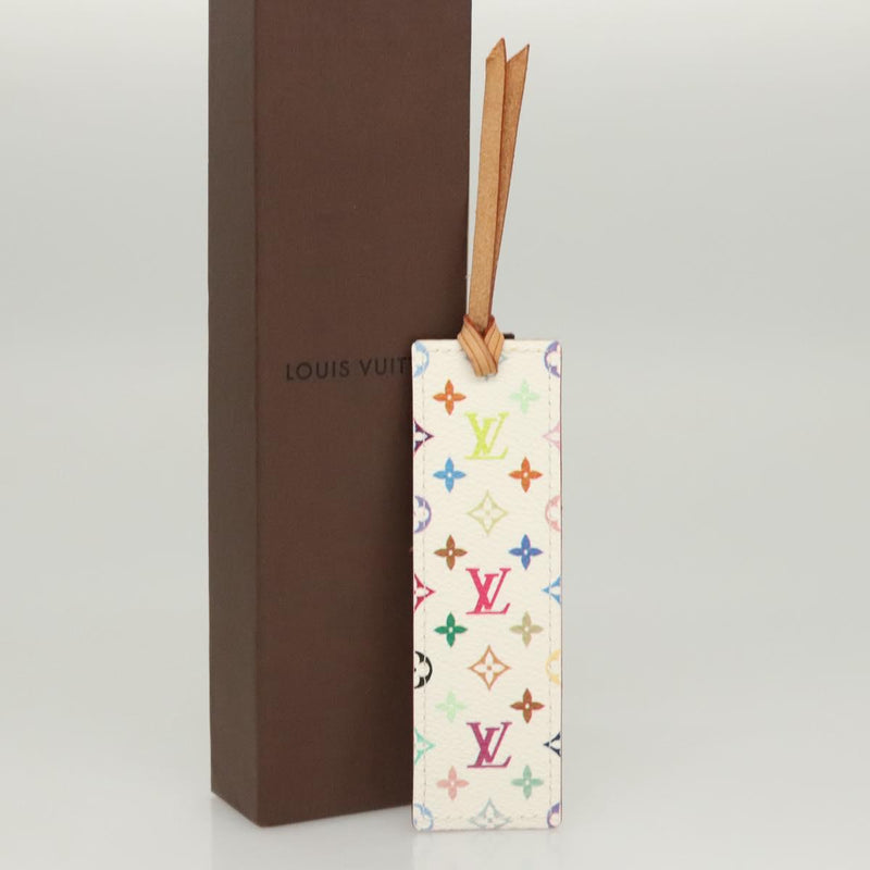 LOUIS VUITTON Monogram Multicolor Mark Page Cadu Bookmark M99196 LV Auth 120176