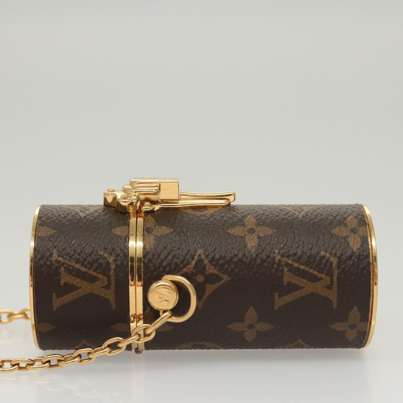 LOUIS VUITTON Monogram Lipstick Case Cosmetic Pouch MP2406 LV Auth 120235