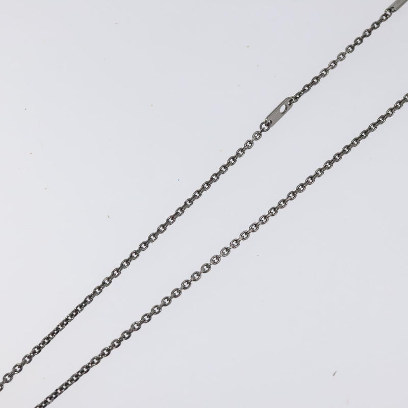 LOUIS VUITTON Pendant Vivienne Necklace metal Silver Tone M00831 LV Auth 120237