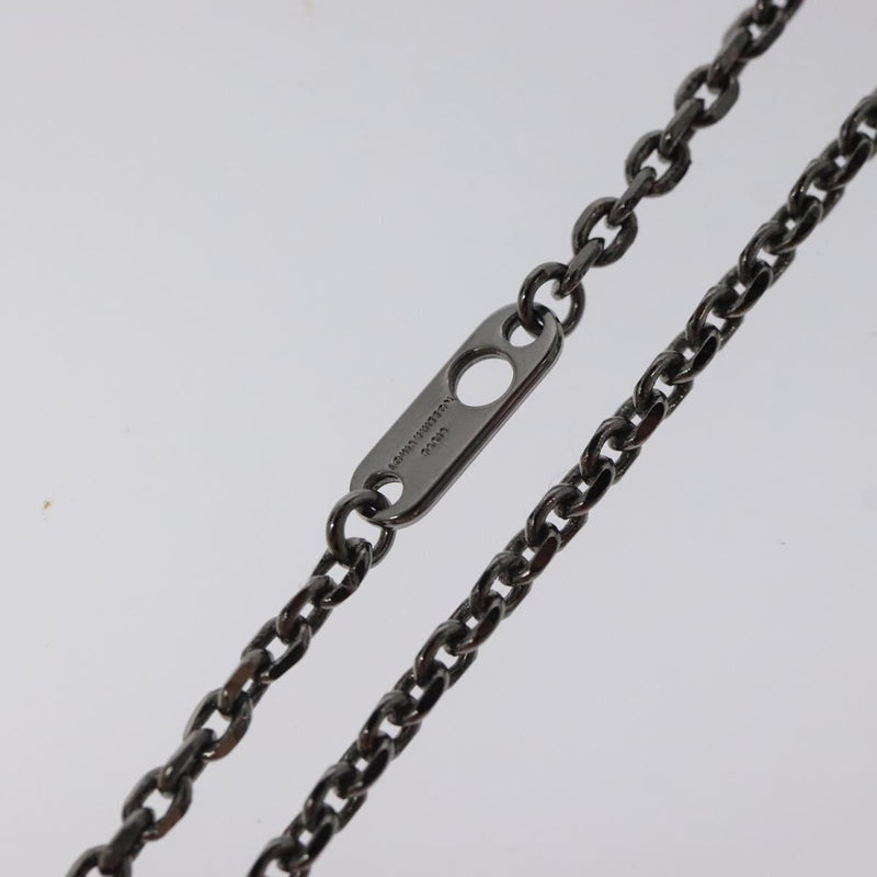 LOUIS VUITTON Pendant Vivienne Necklace metal Silver Tone M00831 LV Auth 120237