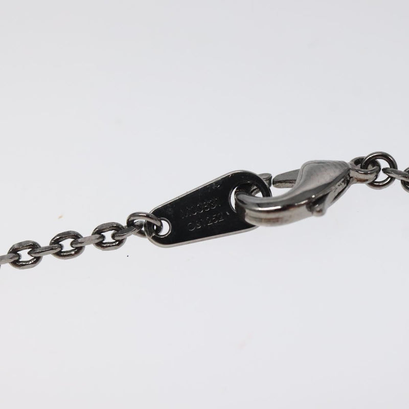 LOUIS VUITTON Pendant Vivienne Necklace metal Silver Tone M00831 LV Auth 120237