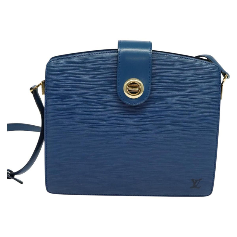 LOUIS VUITTON Epi Capuchin Shoulder Bag Blue M52345 LV Auth 120245