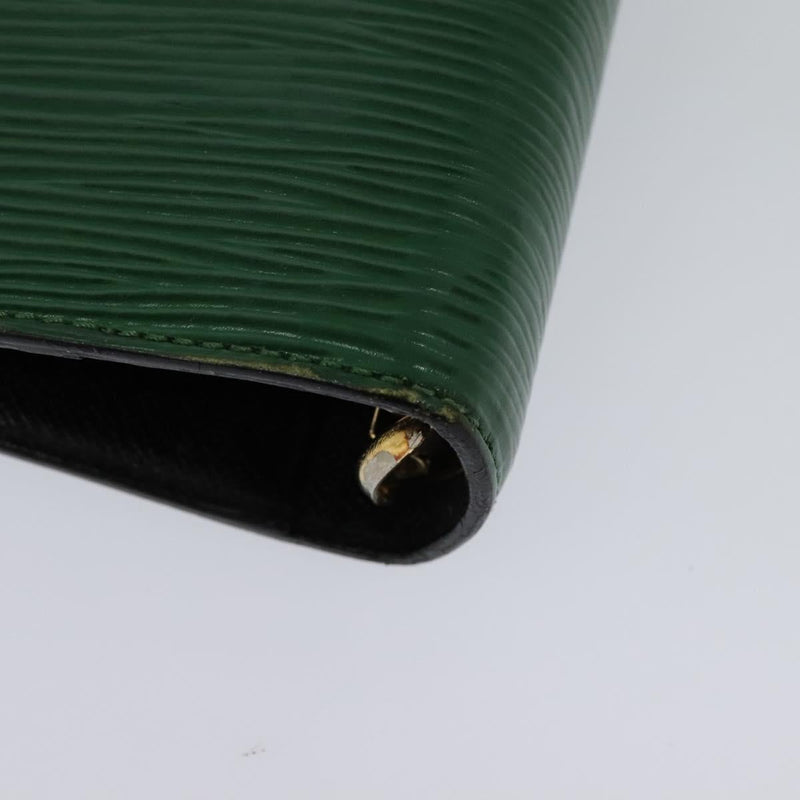 LOUIS VUITTON Epi Agenda MM Day Planner Cover Green R20044 LV Auth 120319
