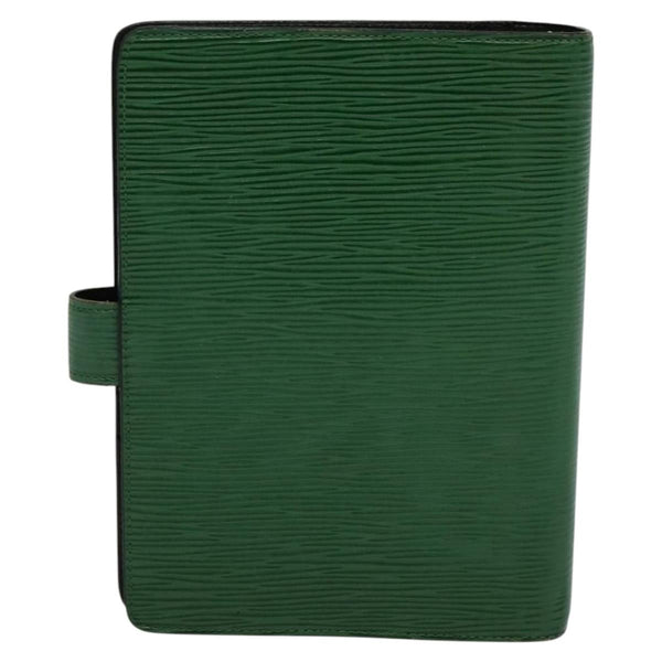 LOUIS VUITTON Epi Agenda MM Day Planner Cover Green R20044 LV Auth 120319