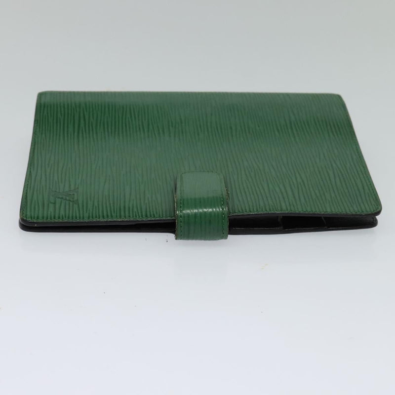 LOUIS VUITTON Epi Agenda MM Day Planner Cover Green R20044 LV Auth 120319