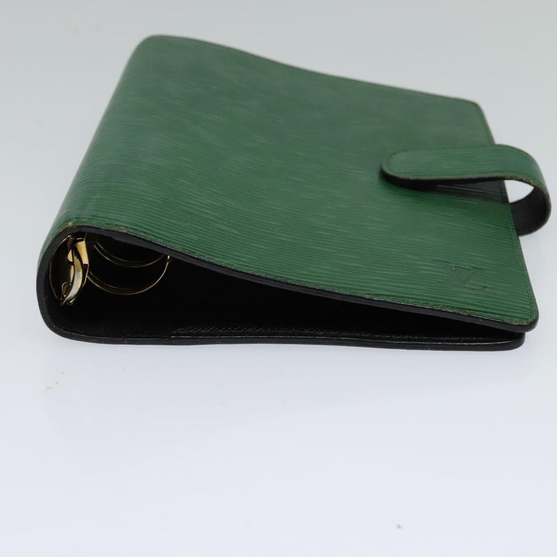 LOUIS VUITTON Epi Agenda MM Day Planner Cover Green R20044 LV Auth 120319