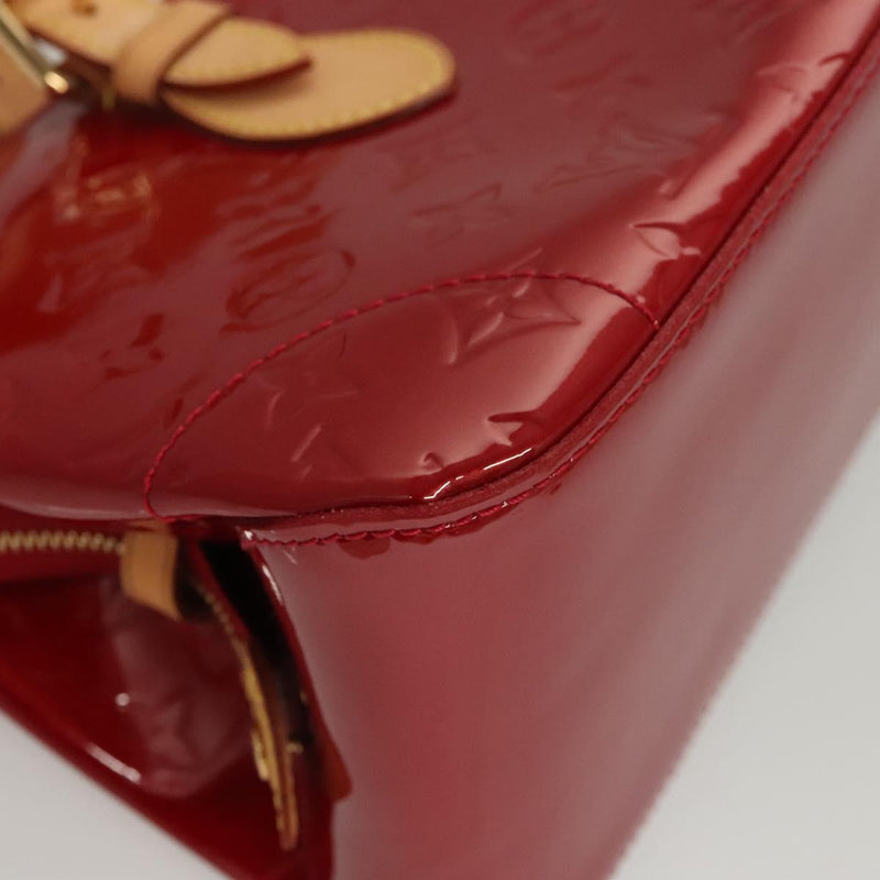 LOUIS VUITTON Vernis Rosewood Avenue Bag Pomme D'amour M93507 LV Auth 120346