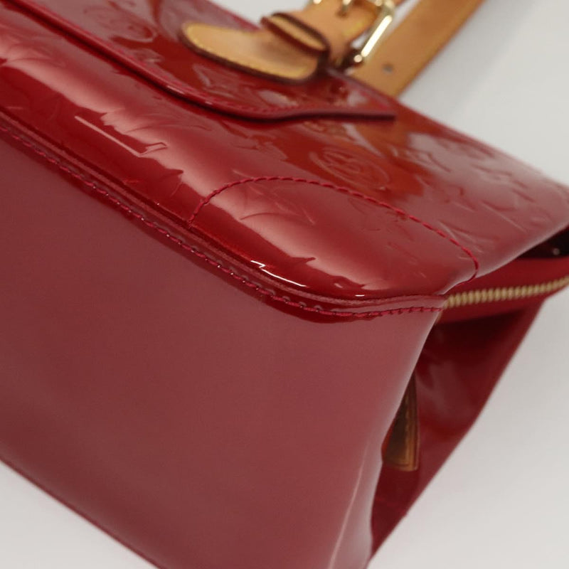 LOUIS VUITTON Vernis Rosewood Avenue Bag Pomme D'amour M93507 LV Auth 120346