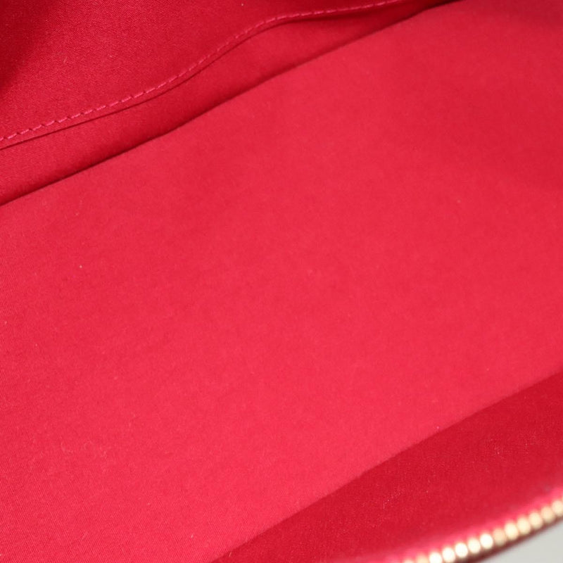 LOUIS VUITTON Vernis Rosewood Avenue Bag Pomme D'amour M93507 LV Auth 120346