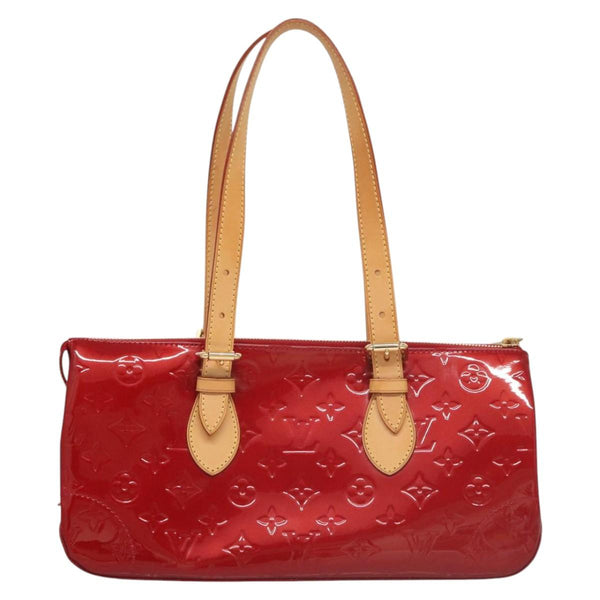 LOUIS VUITTON Vernis Rosewood Avenue Bag Pomme D'amour M93507 LV Auth 120346