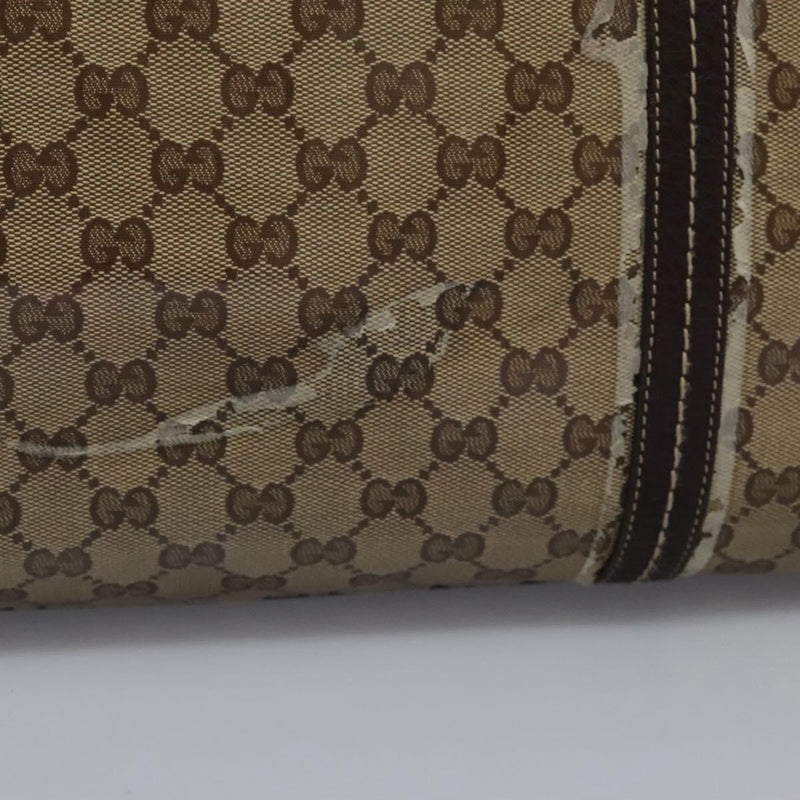 GUCCI GG Crystal Hand Bag Brown Gold 181488 Auth 120356