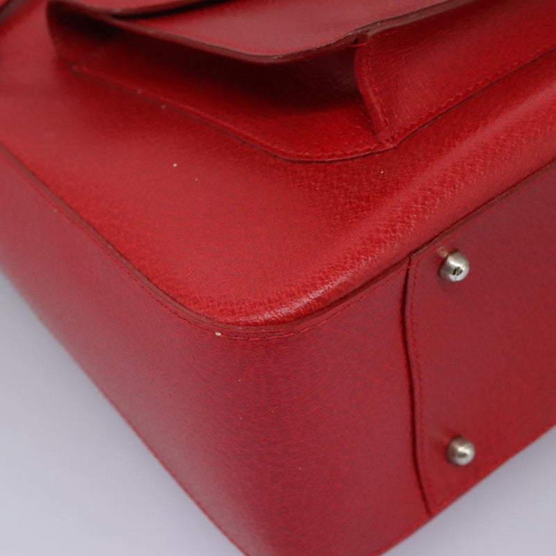 GUCCI Hand Bag Leather 2way Red 000 2058 0307 5 Auth 120361