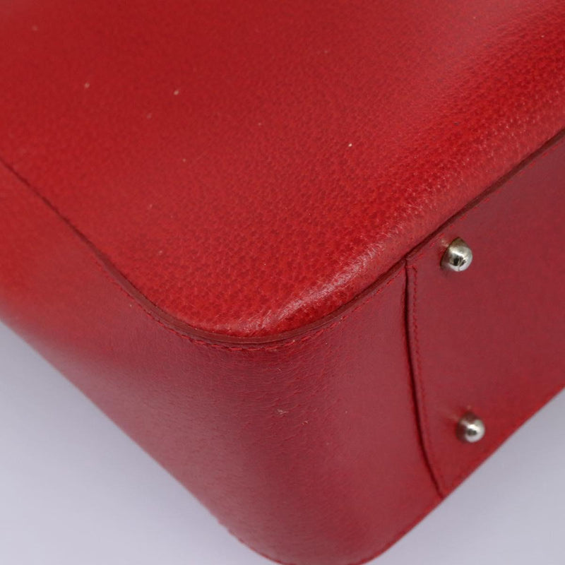GUCCI Hand Bag Leather 2way Red 000 2058 0307 5 Auth 120361