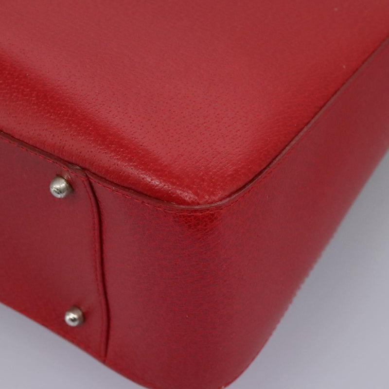 GUCCI Hand Bag Leather 2way Red 000 2058 0307 5 Auth 120361