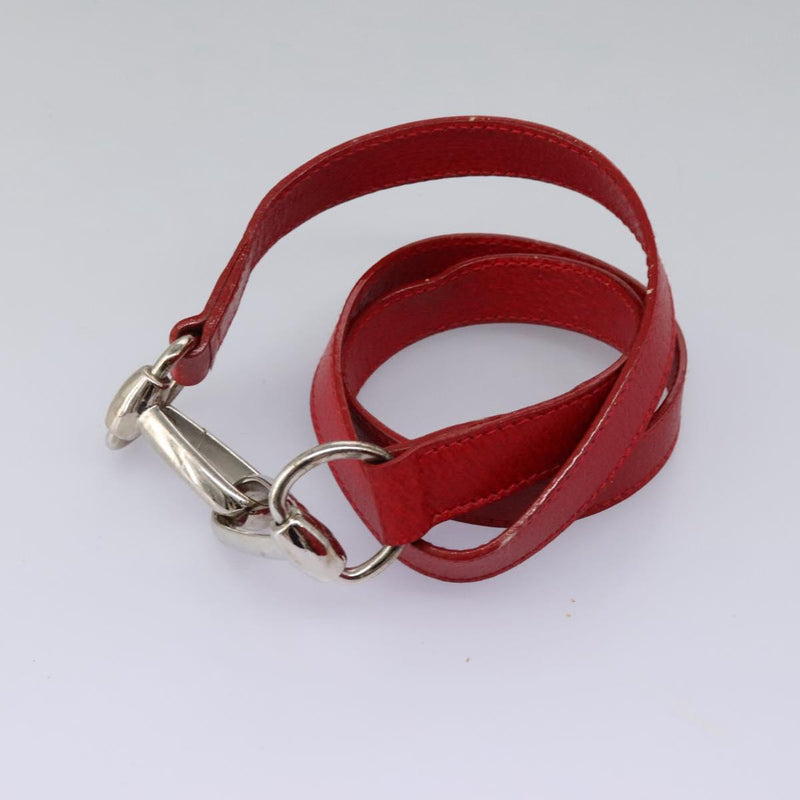 GUCCI Hand Bag Leather 2way Red 000 2058 0307 5 Auth 120361