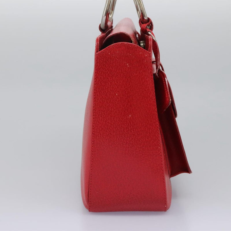 GUCCI Hand Bag Leather 2way Red 000 2058 0307 5 Auth 120361