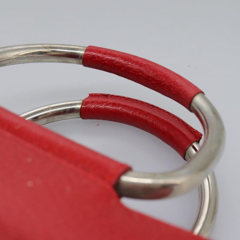 GUCCI Hand Bag Leather 2way Red 000 2058 0307 5 Auth 120361