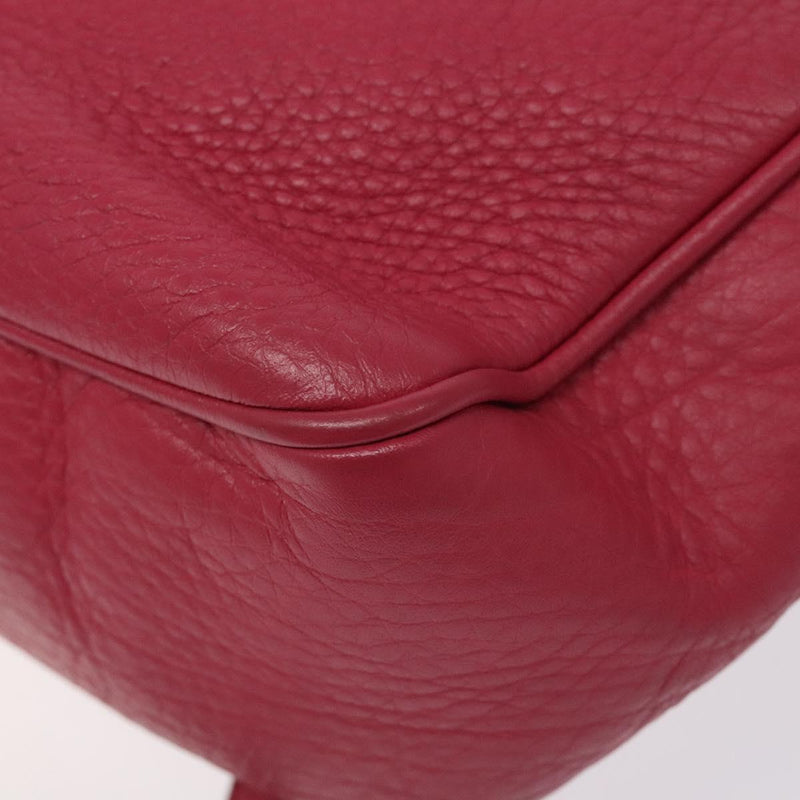 GUCCI Soho Shoulder Bag Leather Pink Gold 308364 Auth 120366