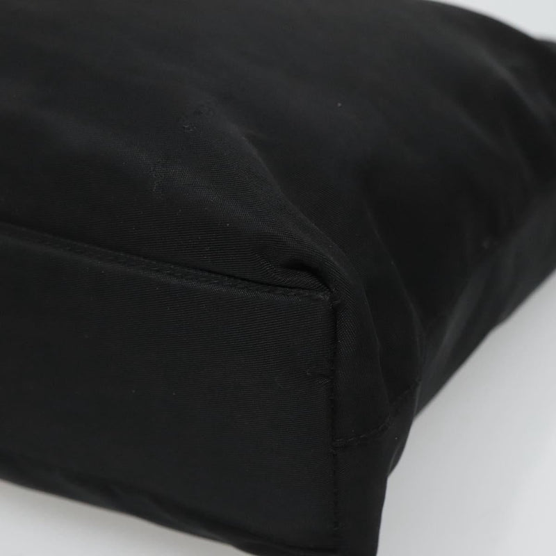 PRADA Tote Bag Nylon Black Auth 120381