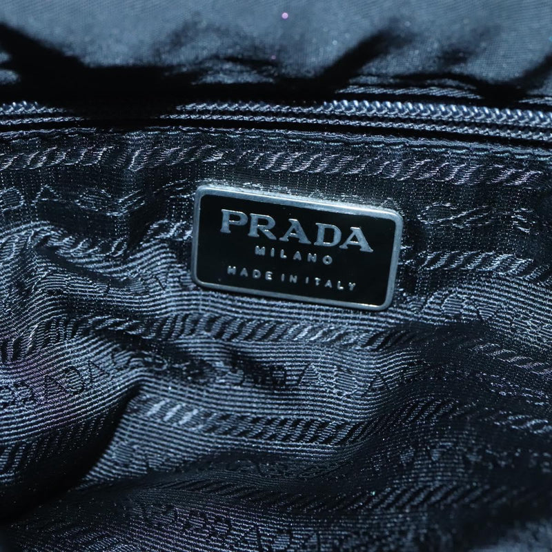 PRADA Tote Bag Nylon Black Auth 120381