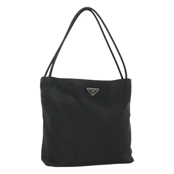 PRADA Tote Bag Nylon Black Auth 120381
